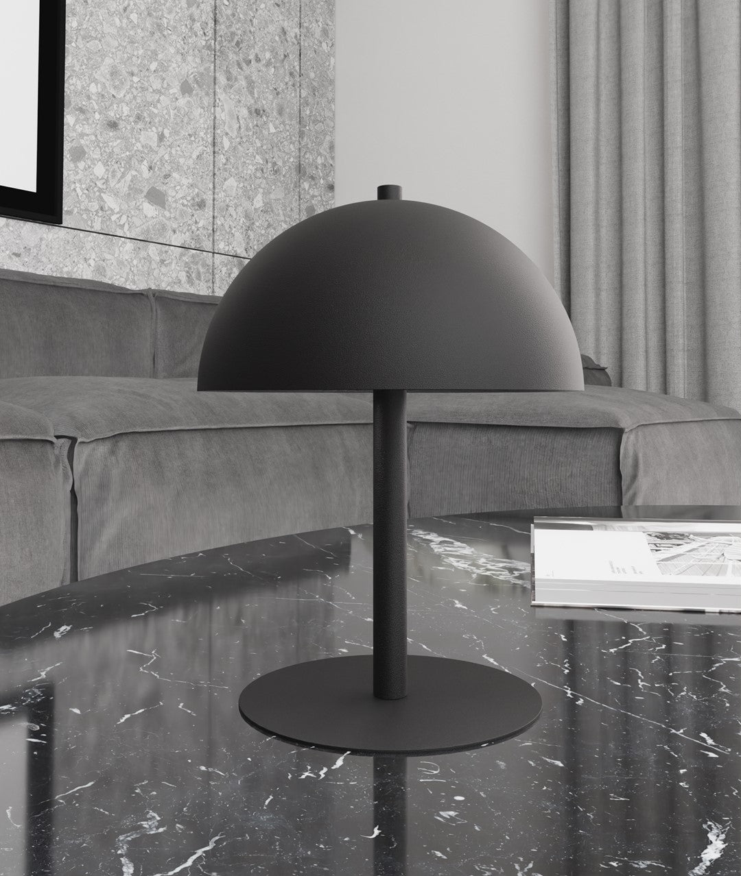 Black Mogu bedside lamp