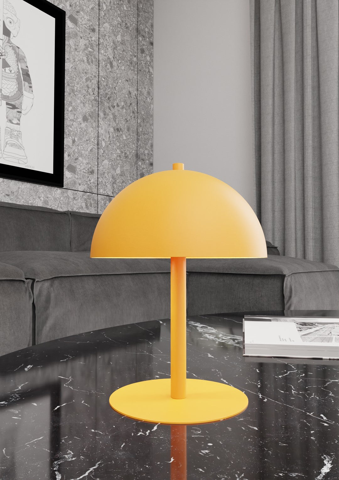 Mogu orange table lamp
