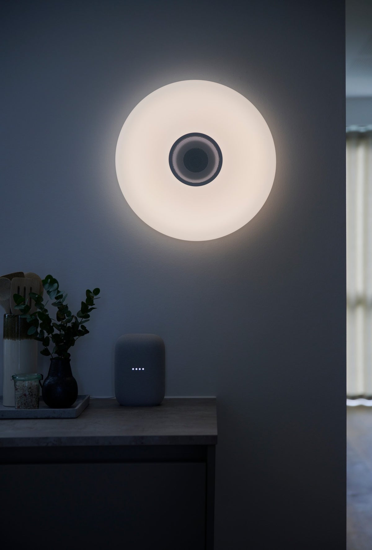 Plafonnier LED Djay Smart multicolore blanc