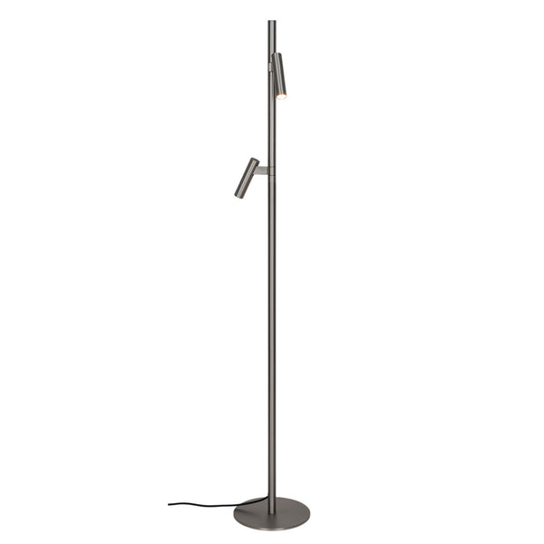 Lampadaire Makoto chrome satiné