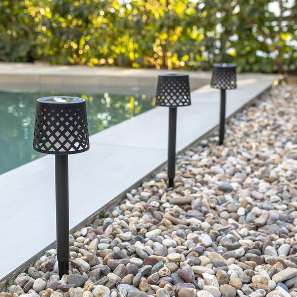 Gretita solar garden stake light, set of 4