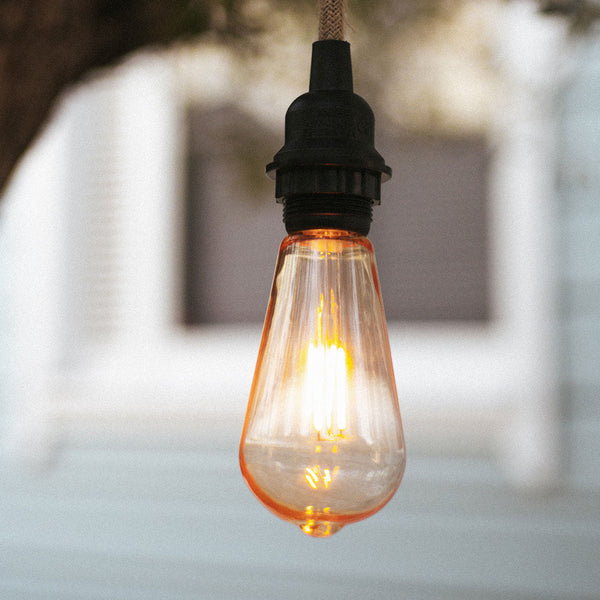 Unbreakable ST64 E27 LED filament bulb, pack of 10