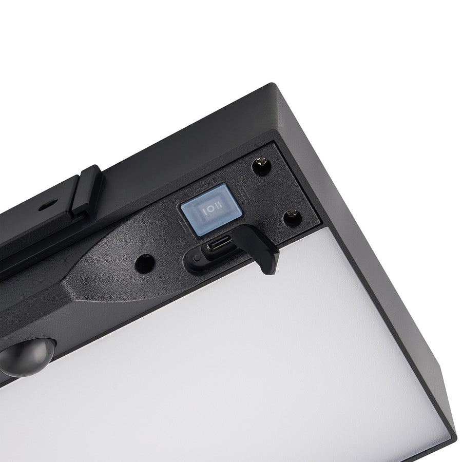 Applique extérieure LED Monay Square solaire noire, IP44