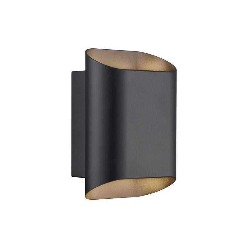 Applique extérieure Nico 22 Round Maxi noire, verre, IP54