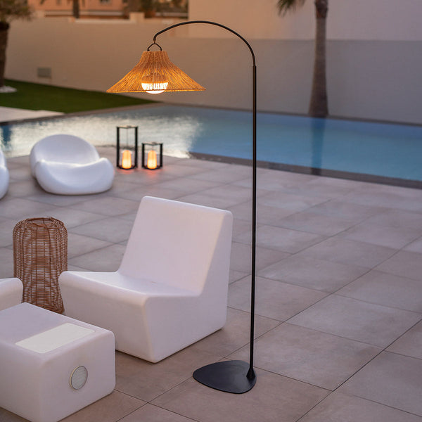 Niza wireless arched floor lamp