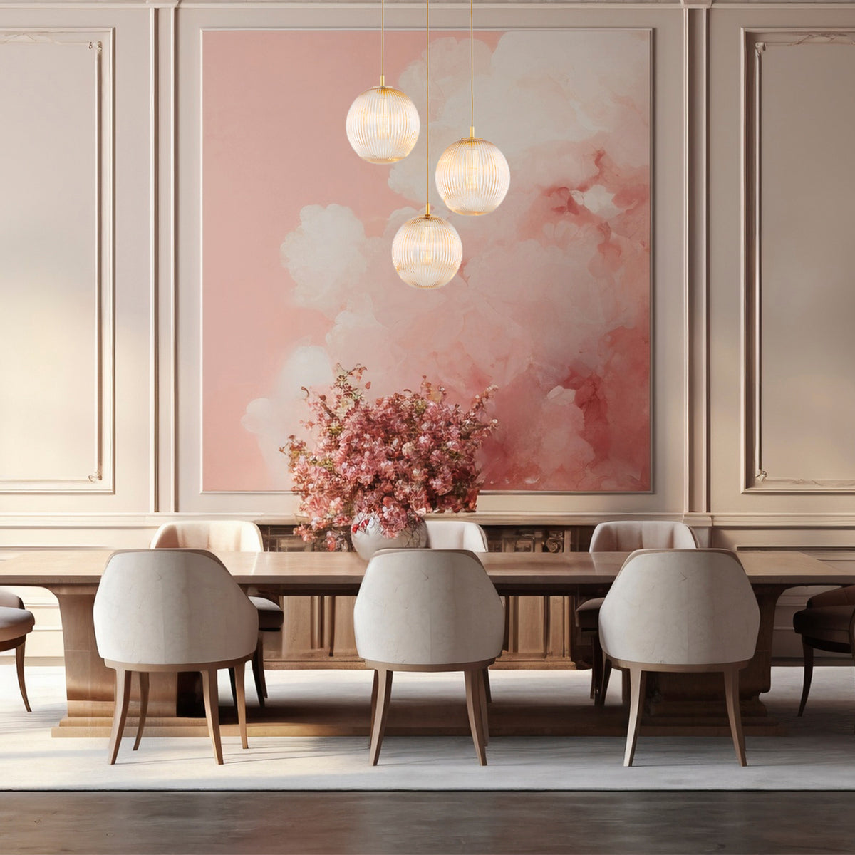 Suspension luminaire Paloma 3 lumières