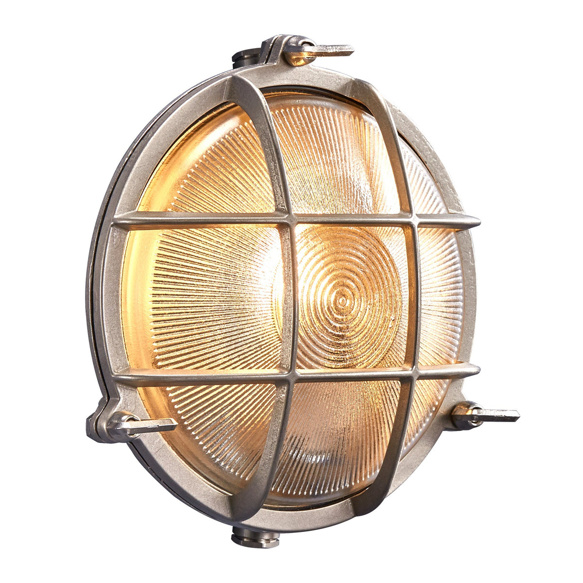 Applique extérieure Polperro nickel, verre, IP64