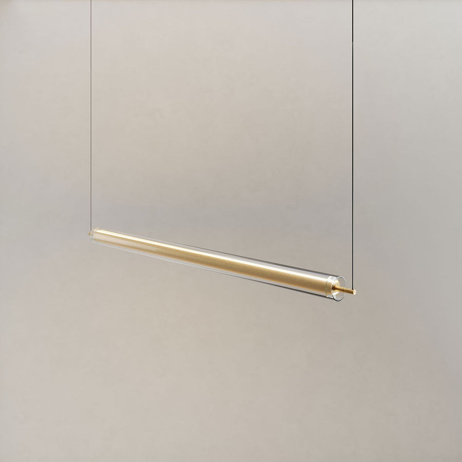 Suspension LED Ranya en verre éclairage haut et bas, télécommande