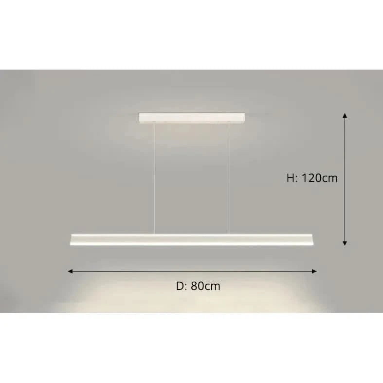 Dining room Lamps Pendant Lights for Dining table kitchen Home Decor Indoor lighting lustre white black Hanging Lamp fixture | Designix - A White 80cm Brightness Dimmable - https://designix.fr/