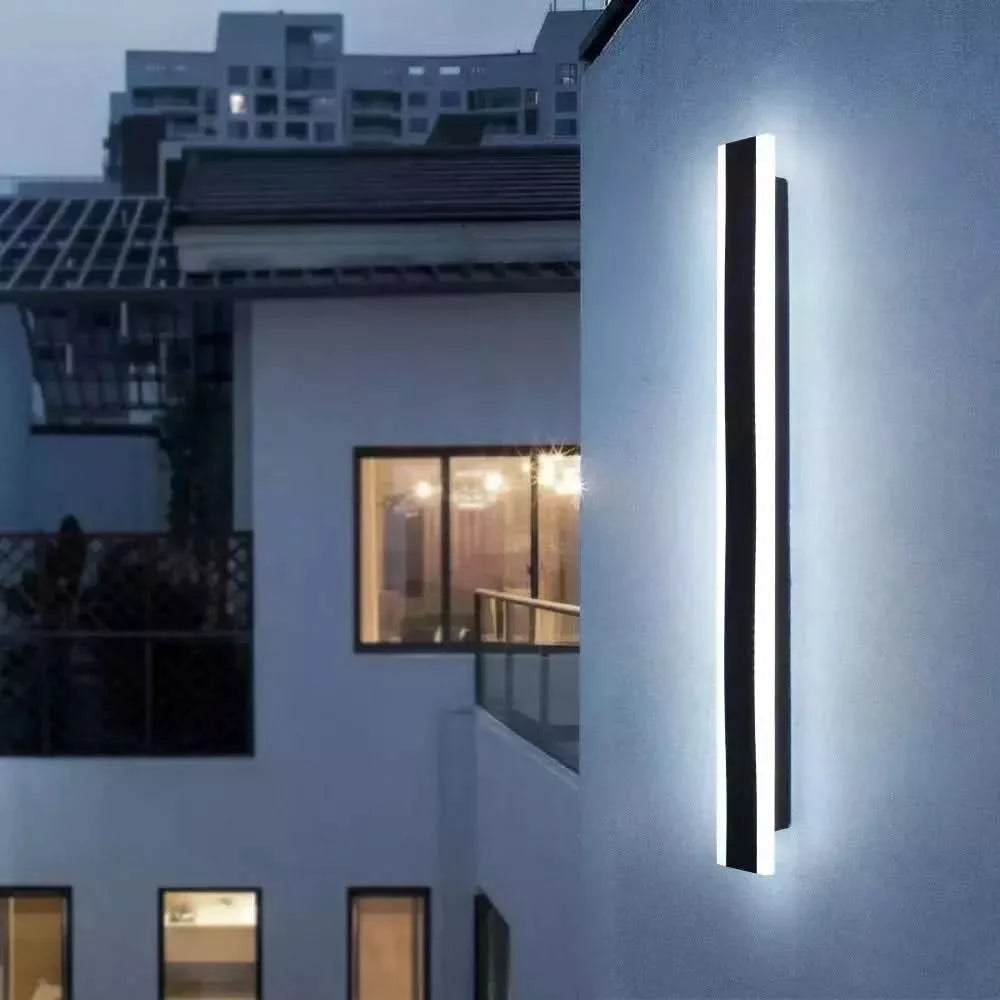 Modern LED Long Wall Lamp Waterproof Outdoor IP65 Aluminum Wall Light Garden Villa Porch Sconce Light 110V 220V Sconce Luminaire | Designix - - https://designix.fr
