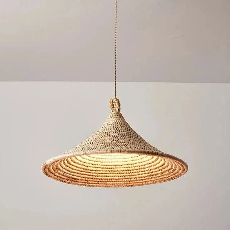 Rattan LED pendant light | Yumi