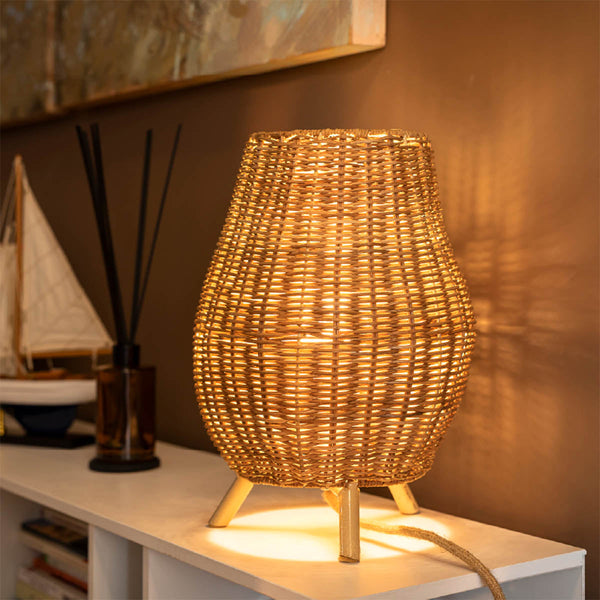 Saona 30 natural fiber table lamp