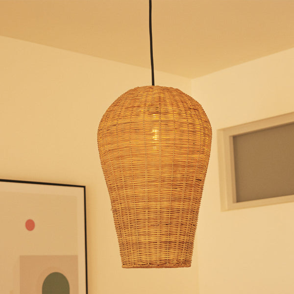 Saona hanging lamp in natural fibers