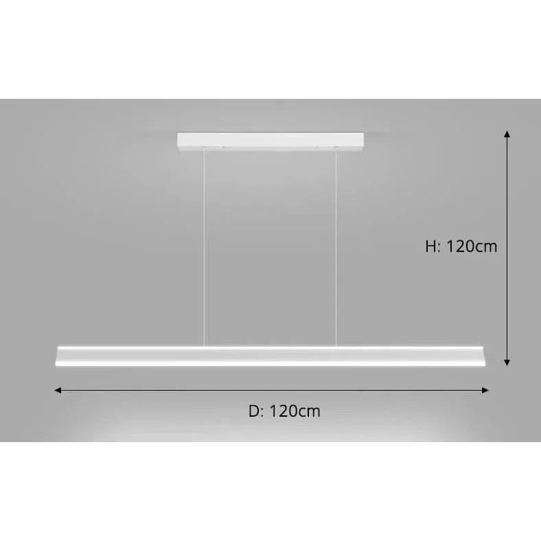 Dining room Lamps Pendant Lights for Dining table kitchen Home Decor Indoor lighting lustre white black Hanging Lamp fixture | Designix - A White 120cm Cool White no remote - https://designix.fr/