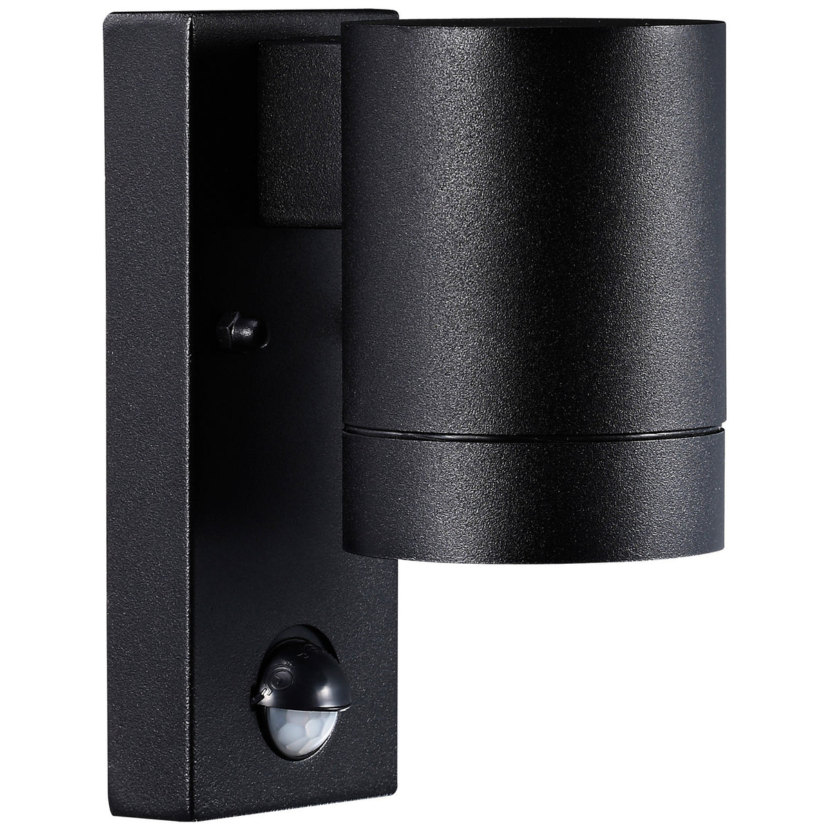 Applique extérieure Tin Maxi avec détecteur noire, verre, IP54