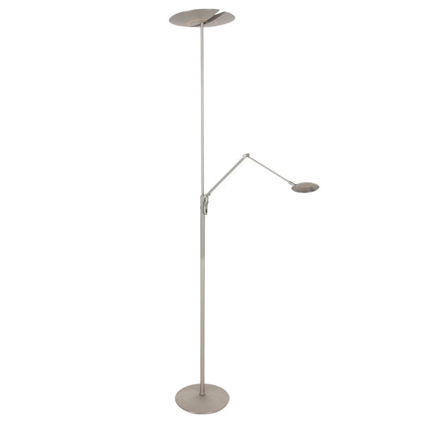 Zenith2 silver floor lamp