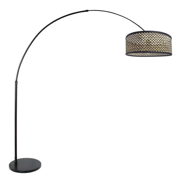 Sparkled Light black floor lamp