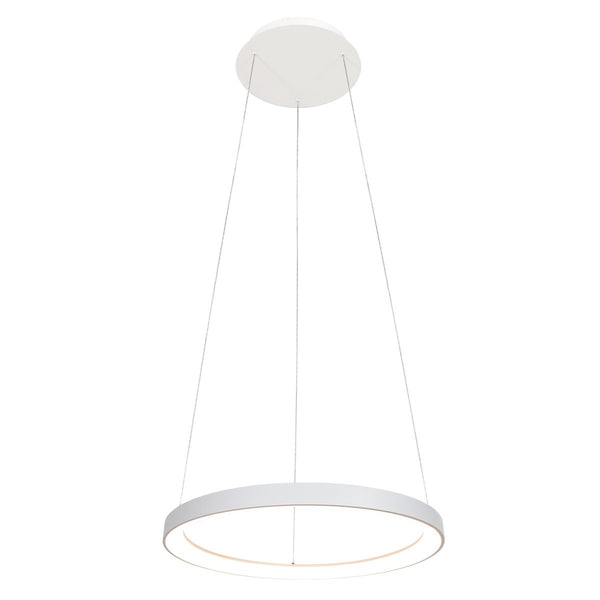 Ringlede white pendant light