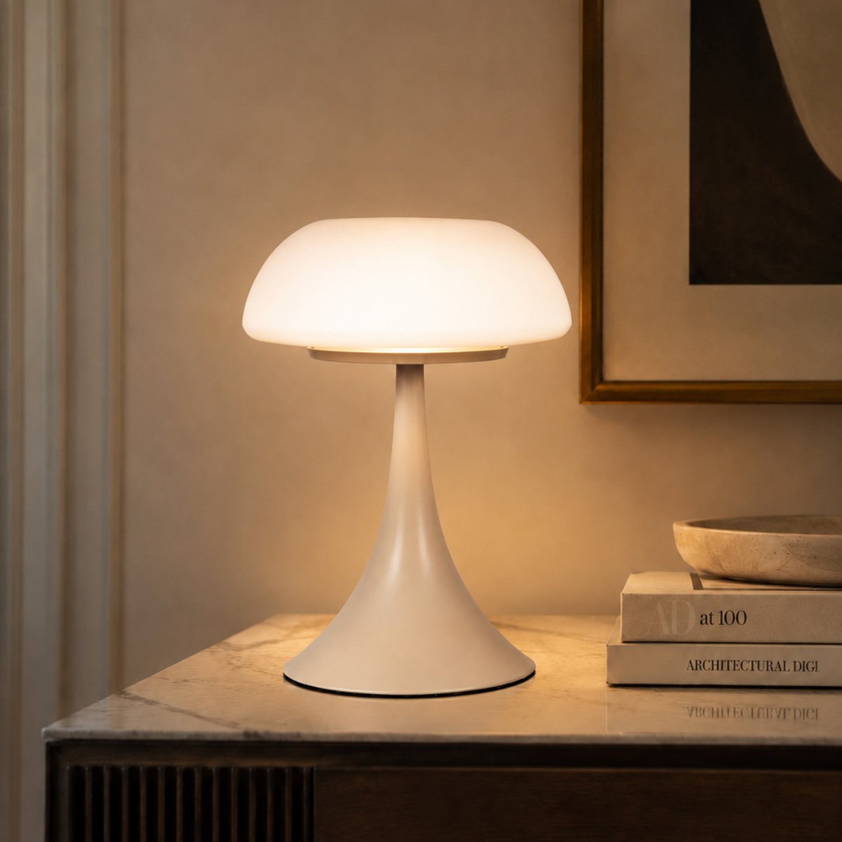 Lampe à poser Ancilla crème