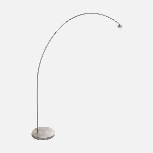 Steel arched floor lamp for living room, E27 socket without lampshade H 185 cm | Solva