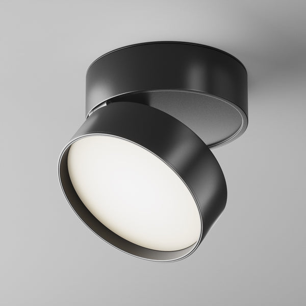 Onda black ceiling light