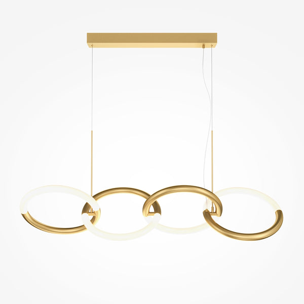 Node gold pendant light