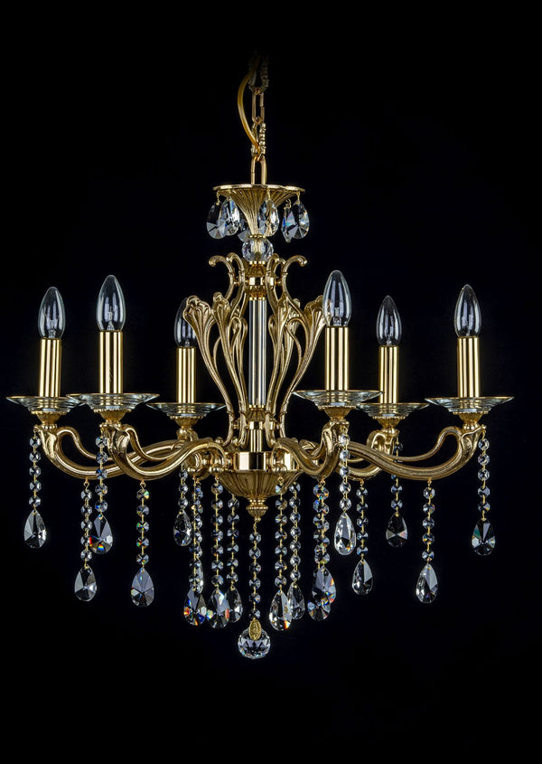 AL248 brass chandelier