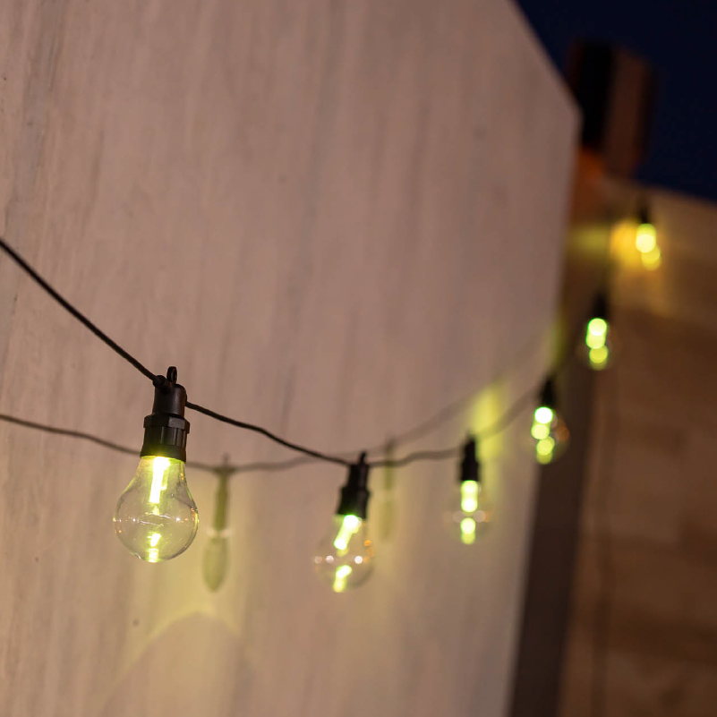 Guirlande lumineuse Allegra à ampoules remplaçables