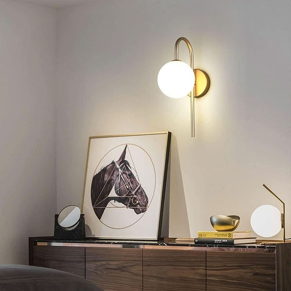 Modern Bathroom Globe Wall Light | Luminance