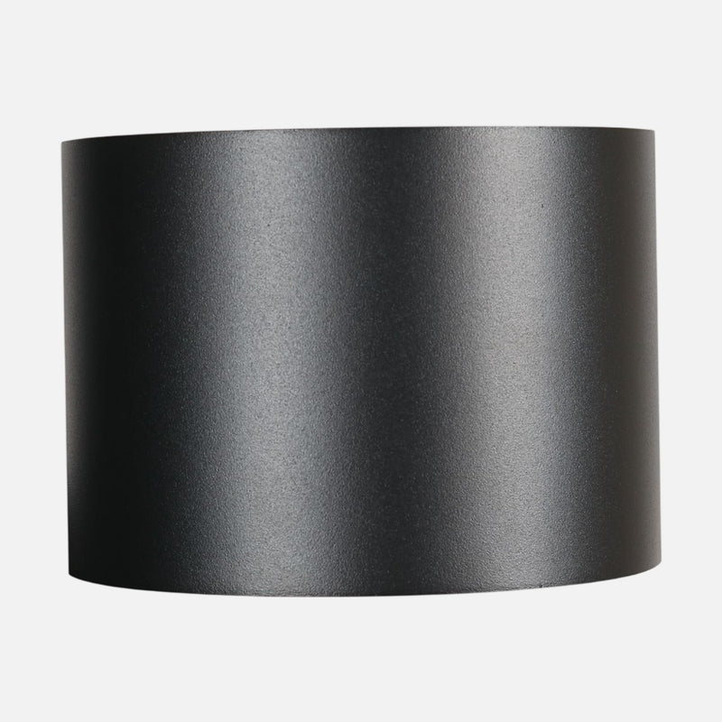 Black double-beam outdoor wall lamp, dusk-to-dawn sensor IP54 | Faro