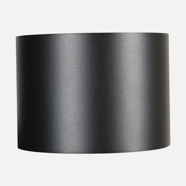 Black double-beam outdoor wall lamp, dusk-to-dawn sensor IP54 | Faro