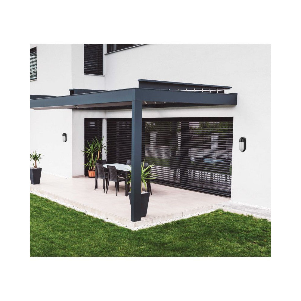 Applique exterieure ZAMBELIS 10W IP54 DESIGN Noir E318
