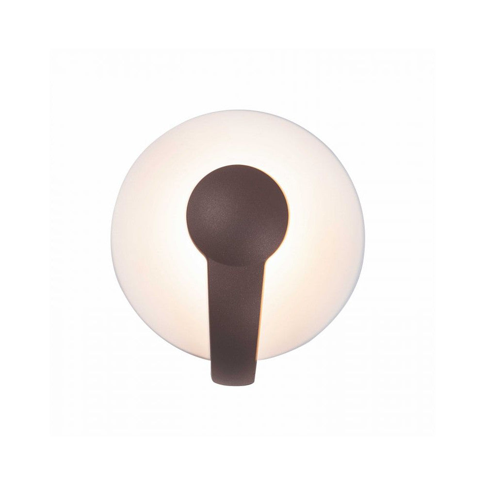 Applique Exterieure ZAMBELIS 12W IP65 DESIGN Marron et Blanc Sable E271