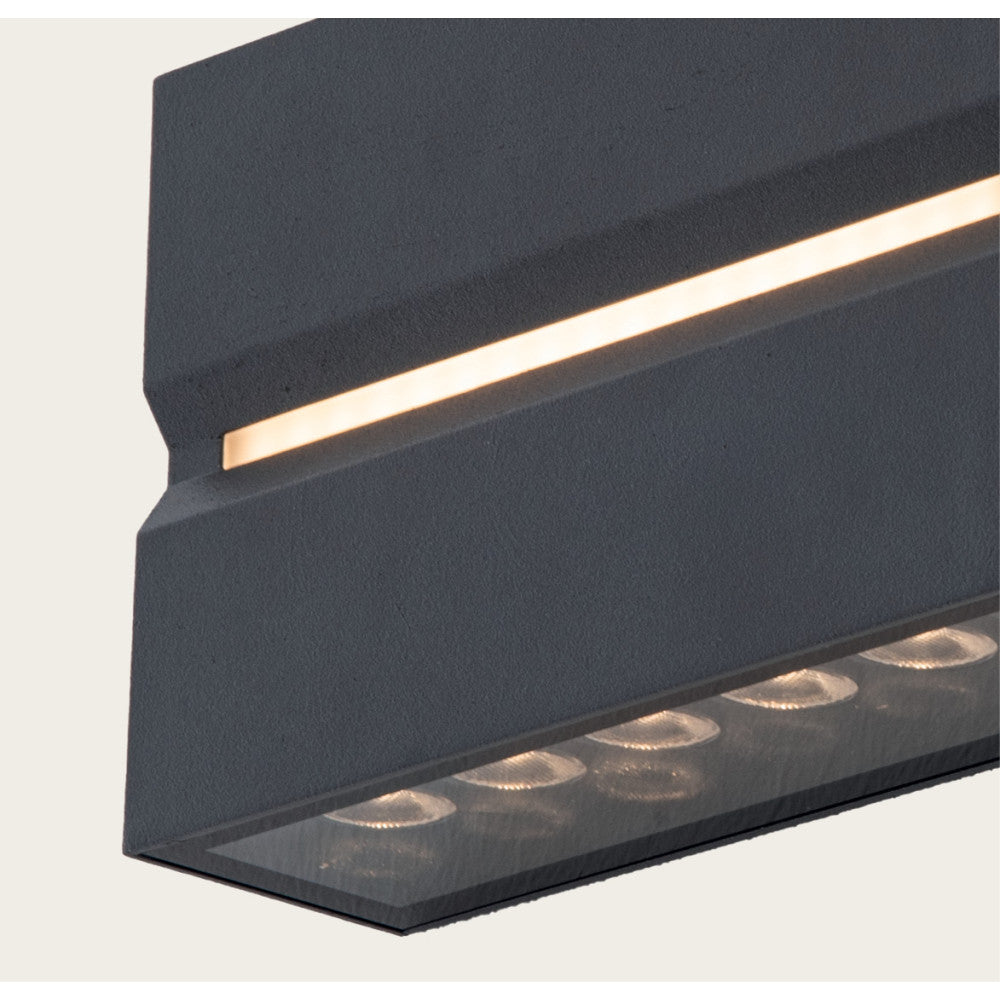 Applique Exterieure ZAMBELIS Direct/Indirect 15W IP54 DESIGN Graphite E272
