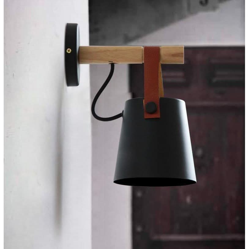 Applique Murale Bois Scandinave | Ylae - Designix Applique Murale Noir