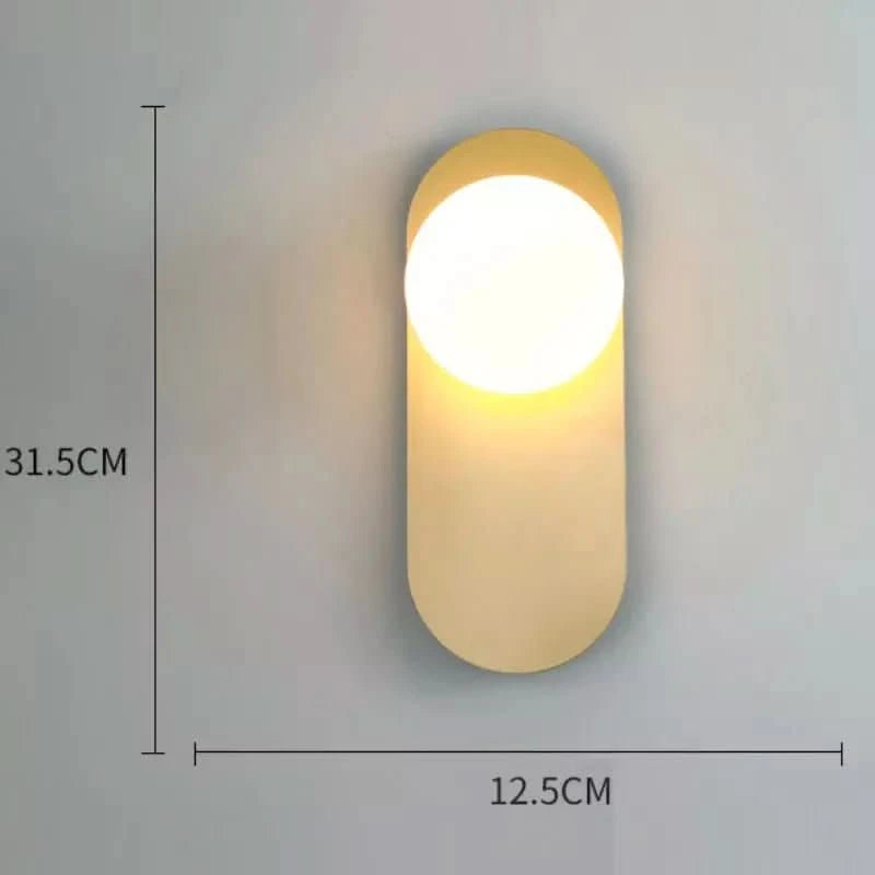 Applique Murale Boule Blanche | PureLumière - Designix Applique Murale Or Blanc Chaud