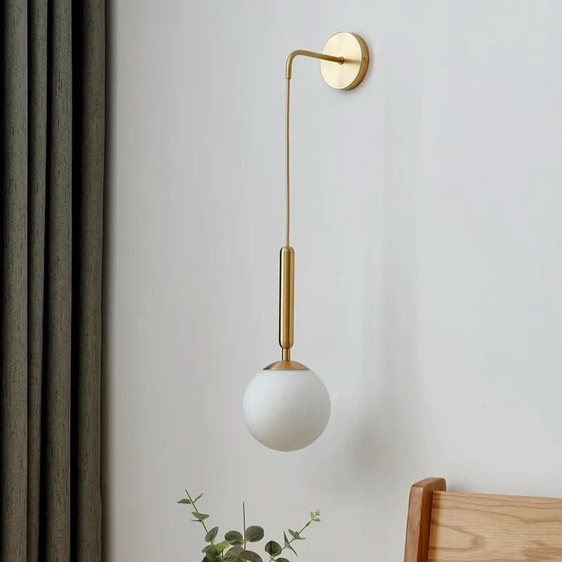 White Globe Wall Light | Xena