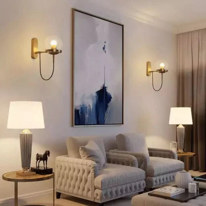 Applique Murale Boule Verre | Éclat Cristallin - Designix Applique Murale Noir | Ambre