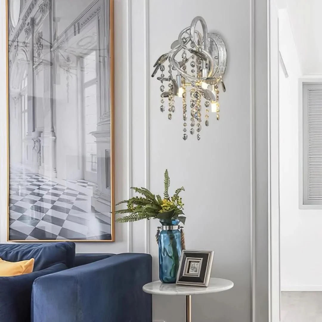 Applique Murale Bronze et Cristal | Nare - Designix