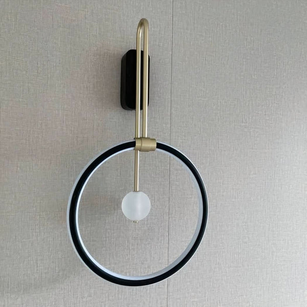 Minimalist Circle Design Bedroom Wall Lamp | Uria