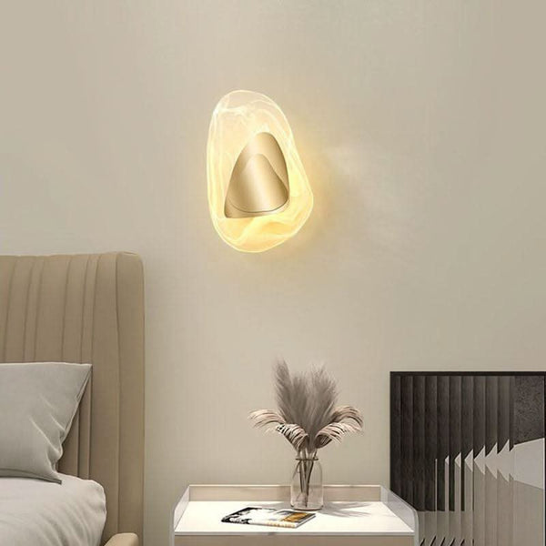Modern Bedroom Wall Sconce | Crystalline Glow