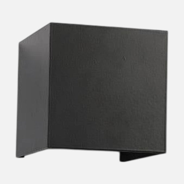 Cube LED outdoor wall light, aluminum up & down | Uaso