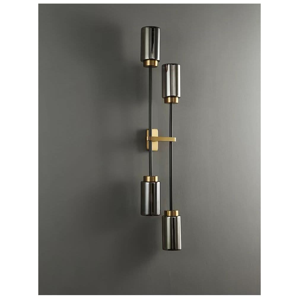 Applique Murale Noire Industrielle | Éclat Urbain Double - Designix Applique Murale Simple