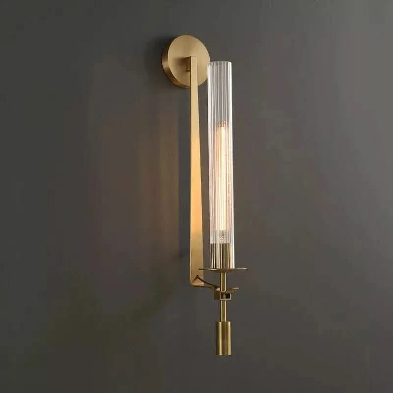 Applique Murale Tube Verre | Halo Lumineux - Designix Applique Murale