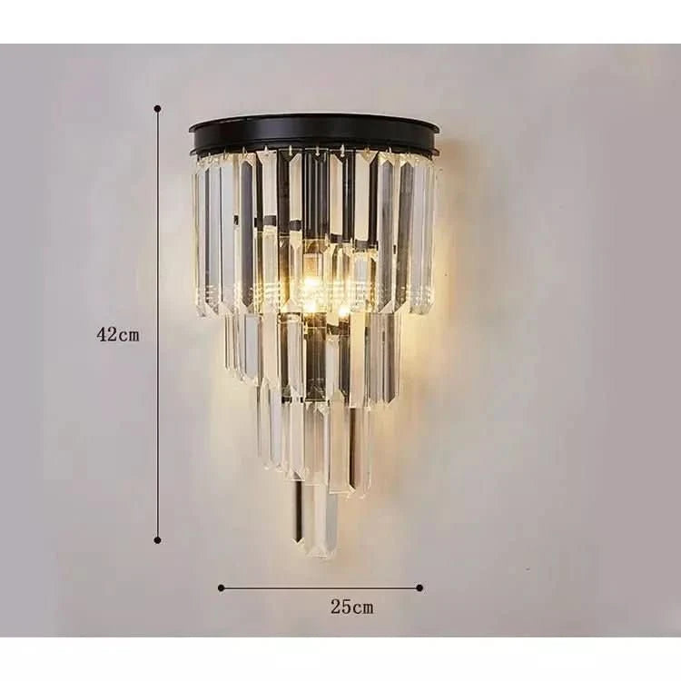 Schéma de dimensions du luminaire : hauteur 42 cm et largeur 25 cm