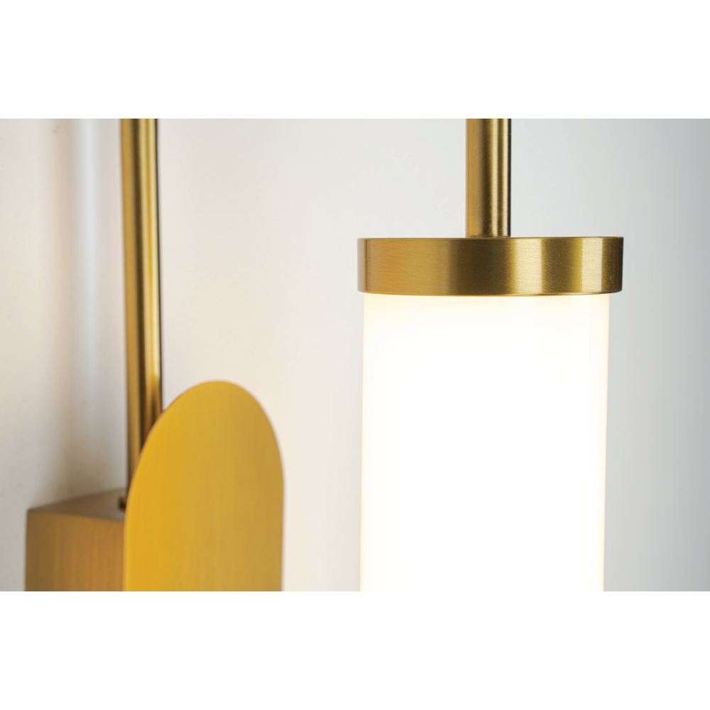 Applique Murale ZAMBELIS 10W Dimmable DESIGN Laiton Brosse 25152