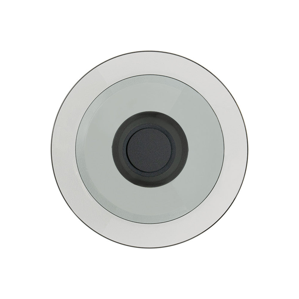 Applique Murale ZAMBELIS D300 10W Dimmable DESIGN Noir Sable et Verre Fume 25144