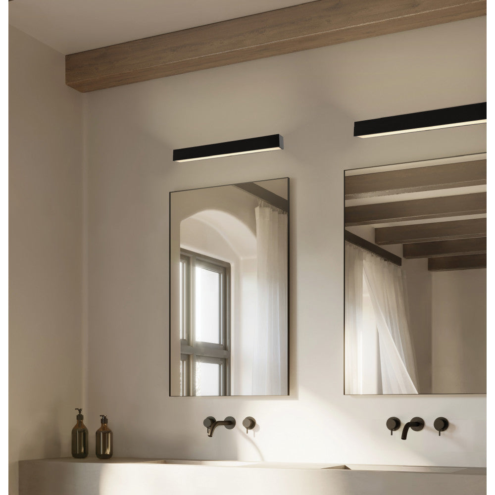 Applique Salle de Bain ZAMBELIS 15W IP44 DESIGN Noir Mat 22088