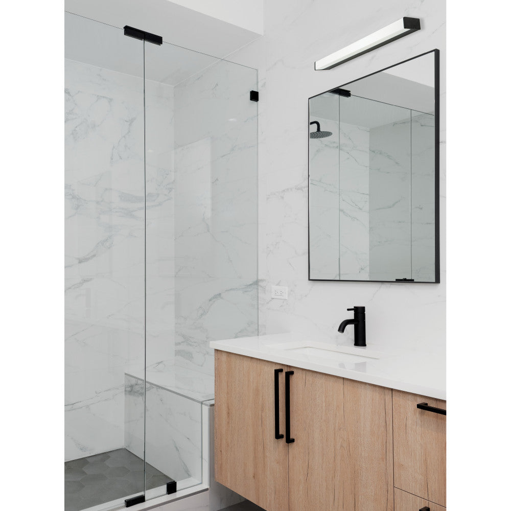Applique Salle de Bain ZAMBELIS 16W IP44 DESIGN Noir Mat 180041-B