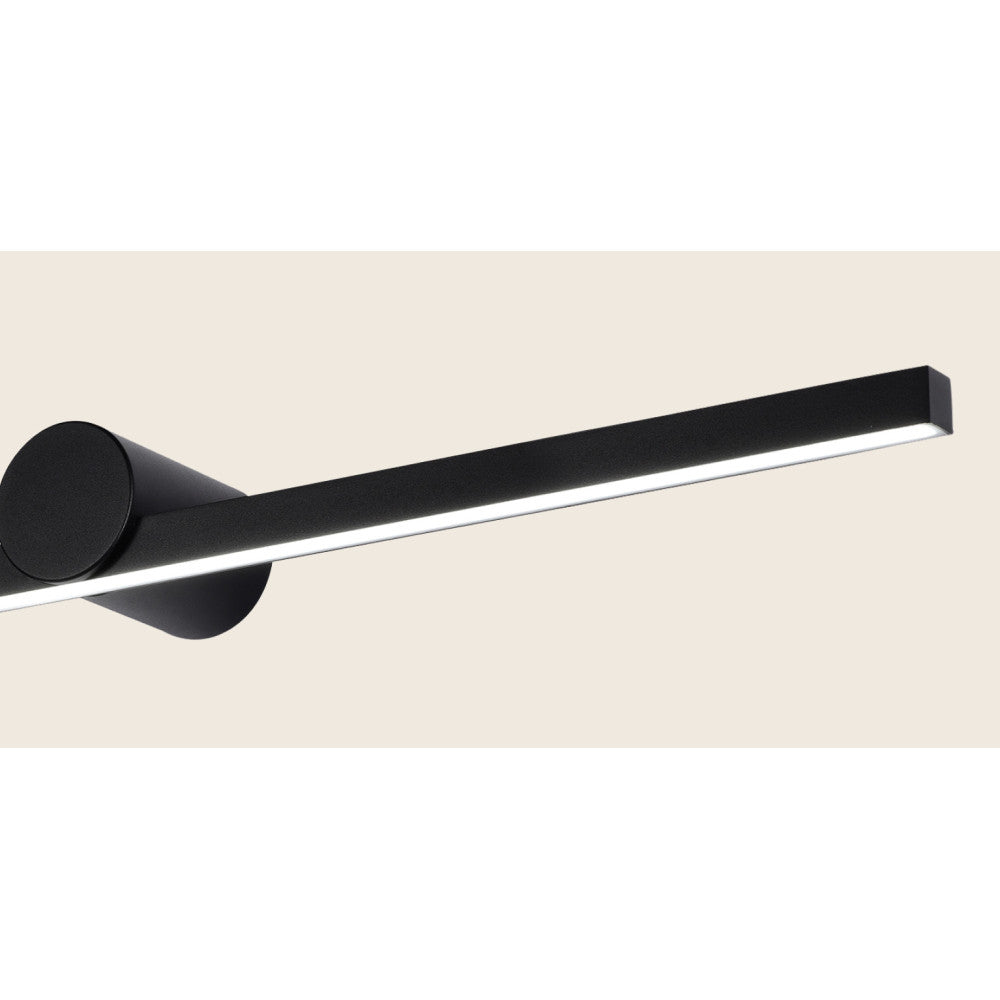 Applique Salle de Bain ZAMBELIS 17W IP54 DESIGN Noir Sable 22125